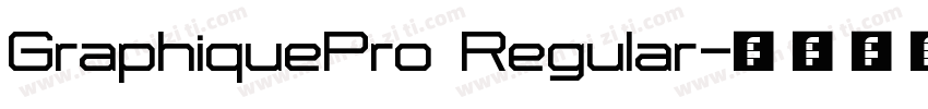 GraphiquePro Regular字体转换